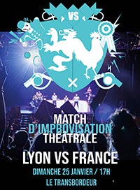 Match d’impro theatrale lyon vs france