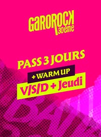 Festival garorock 2026 - 3j vsd+warm up