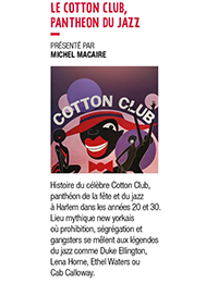 Concert conference sur le cotton club