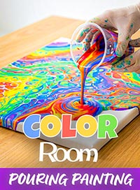 Color room paris - pouring painting