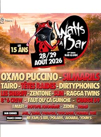 Festival watts à bar - 2 jours